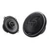 Pair of Kenwood eXcelon KFC-X134 5-1/4 inch 2-way speakers, front and angled views